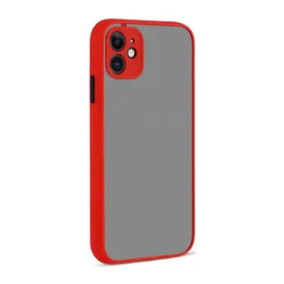 Apple iPhone 12 Kılıf Montreal Silikon Kapak - Kırmızı