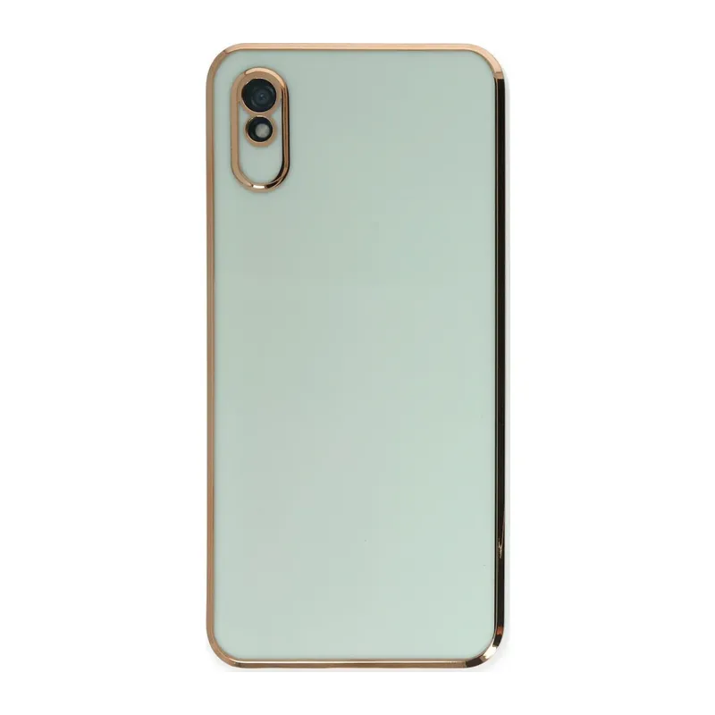 Xiaomi Redmi 9A Kılıf Volet Silikon - Açık Yeşil