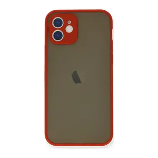 Apple iPhone 12 Mini Kılıf Montreal Silikon Kapak - Kırmızı