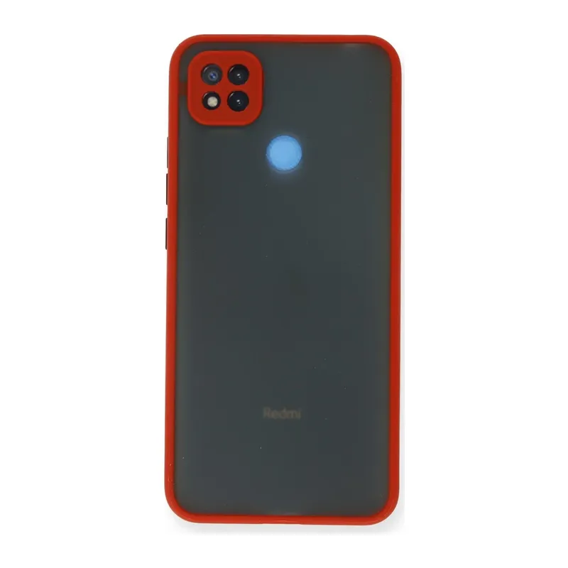 Xiaomi Redmi 9C Kılıf Montreal Silikon Kapak - Kırmızı