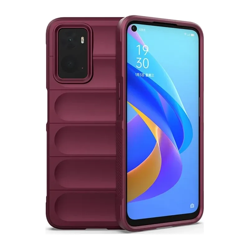 Realme 9i 4G Kılıf Optimum Silikon - Bordo