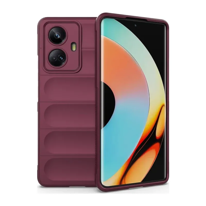 Realme 10 Pro 5G Kılıf Optimum Silikon - Bordo