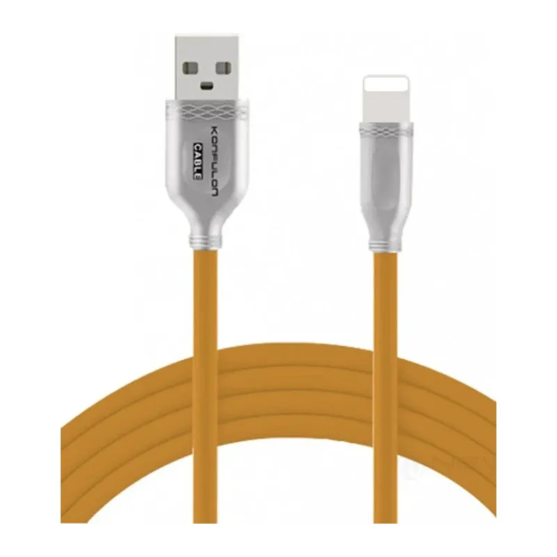 Konfulon S48 Lightning Kablo iphone Uyumlu 1M 3A - Sarı