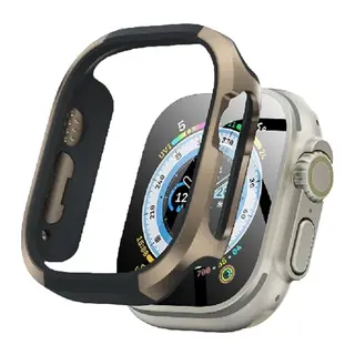Movenchy Apple Watch Ultra 49mm MO-WT3 Alüminyum Kasa Koruyucu - Gold