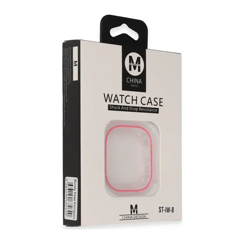 Movenchy Apple Watch 45mm Bondy Kasa Koruyucu - Pembe