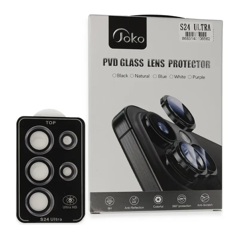 Joko Samsung Galaxy S24 Ultra PVD Metal Kamera Lens - Derin Mor