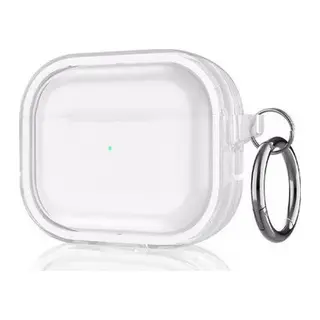 Movenchy Apple Airpods Pro 2 (2.nesil) Shiny Şeffaf Kılıf - Beyaz