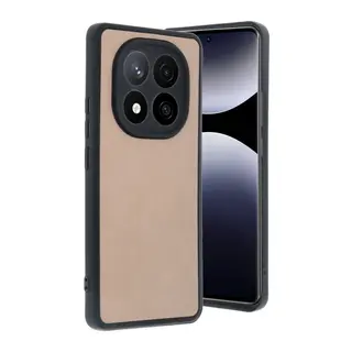 Xiaomi Redmi Note 14 Pro 4G Kılıf Aras Deri Kapak - Pudra