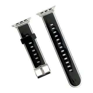 Movenchy Apple Watch 38mm Jelly Silikon Kordon - Siyah