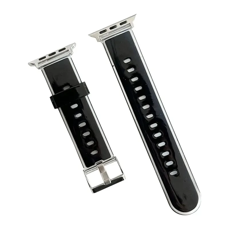 Movenchy Apple Watch 38mm Jelly Silikon Kordon - Siyah