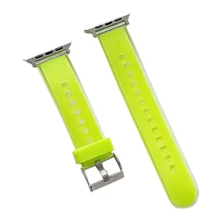Movenchy Apple Watch 38mm Jelly Silikon Kordon - Yeşil
