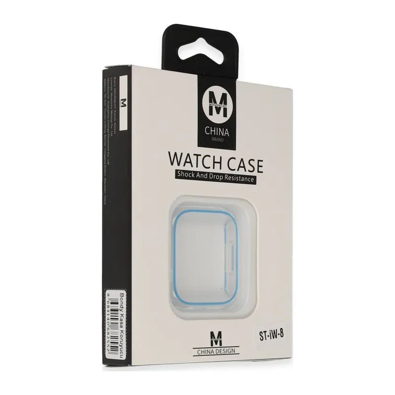 Movenchy Apple Watch 45mm Bondy Kasa Koruyucu - Mavi