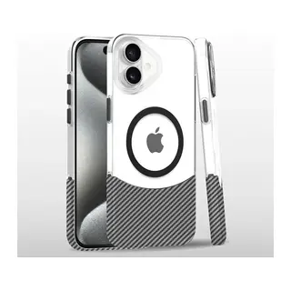 Joko Apple iPhone 16 Carbon Puzzle Magsafe Kapak - Beyaz