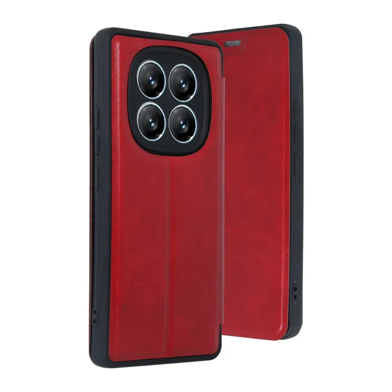 Xiaomi Redmi Note 14 Pro 4G Kılıf Flip Cover - Kırmızı