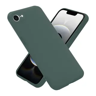 Apple iPhone 16E Kılıf Nano içi Kadife Silikon - Koyu Yeşil