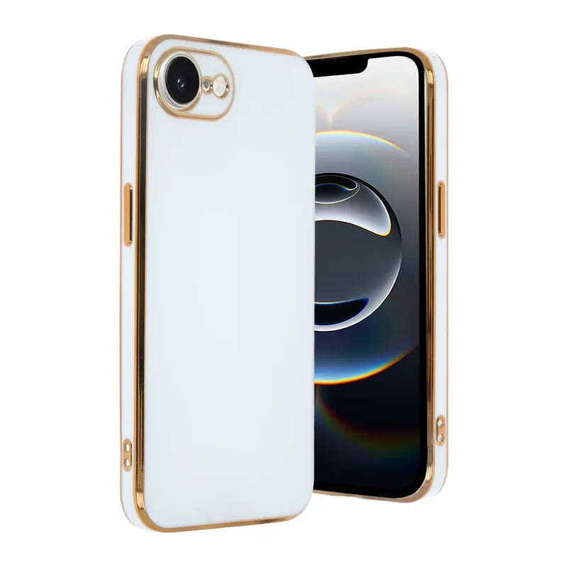 Apple iPhone 16E Kılıf Volet Silikon - Beyaz