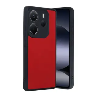 Xiaomi Redmi Note 14 4G Kılıf Aras Deri Kapak - Kırmızı