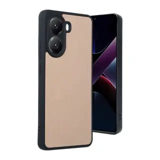 Xiaomi Poco X7 Pro Kılıf Aras Deri Kapak - Pudra