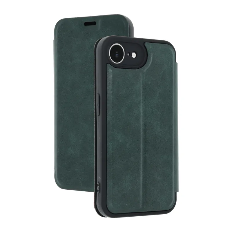 Apple iPhone 16E Kılıf Flip Cover - Koyu Yeşil