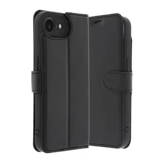 Apple iPhone 16E Kılıf Trend S Plus Kapaklı Kılıf - Siyah