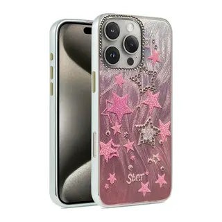 Apple iPhone 16 Pro Max Kılıf Blade Aynalı Desenli Kapak - Desen 7