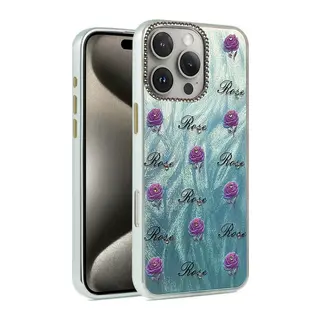 Apple iPhone 16 Pro Kılıf Blade Aynalı Desenli Kapak - Desen 9