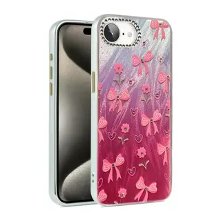 Apple iPhone 16E Kılıf Blade Aynalı Desenli Kapak - Desen 3