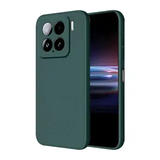 Xiaomi Mi 15 Pro Kılıf Nano içi Kadife Silikon - Koyu Yeşil