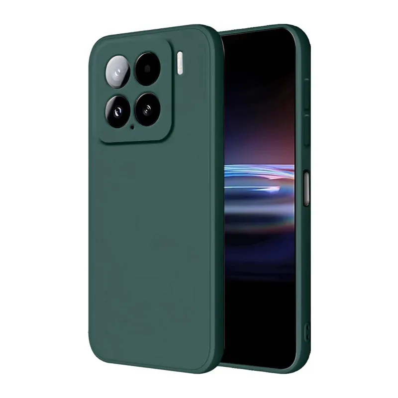 Xiaomi Mi 15 Pro Kılıf Nano içi Kadife Silikon - Koyu Yeşil