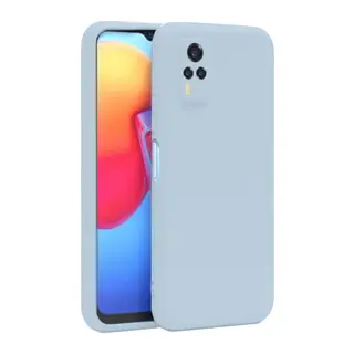Vivo Y53S Kılıf Nano içi Kadife Silikon - Buz Mavi