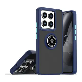 Xiaomi Mi 15 Pro Kılıf Montreal Yüzüklü Silikon Kapak - Lacivert