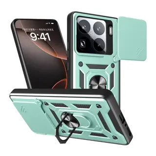 Xiaomi Mi 15 Pro Kılıf Pars Lens Yüzüklü Silikon - Yeşil