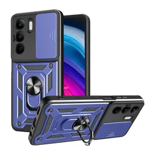 Realme C75 4G Kılıf Pars Lens Yüzüklü Silikon - Lacivert