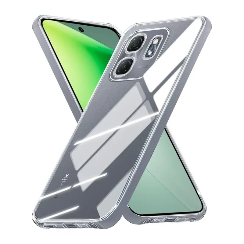 İnfinix Smart 9 Kılıf Lüx Şeffaf Silikon