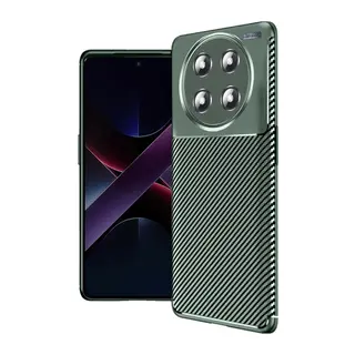 Honor Magic 7 Lite Kılıf Auto Focus Karbon Kapak - Koyu Yeşil