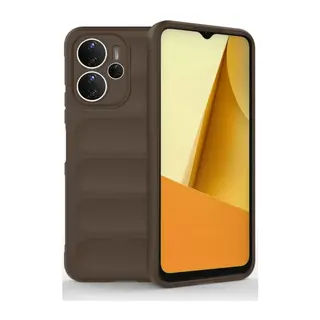 Xiaomi Redmi Note 14 4G Kılıf Optimum Silikon - Kahverengi