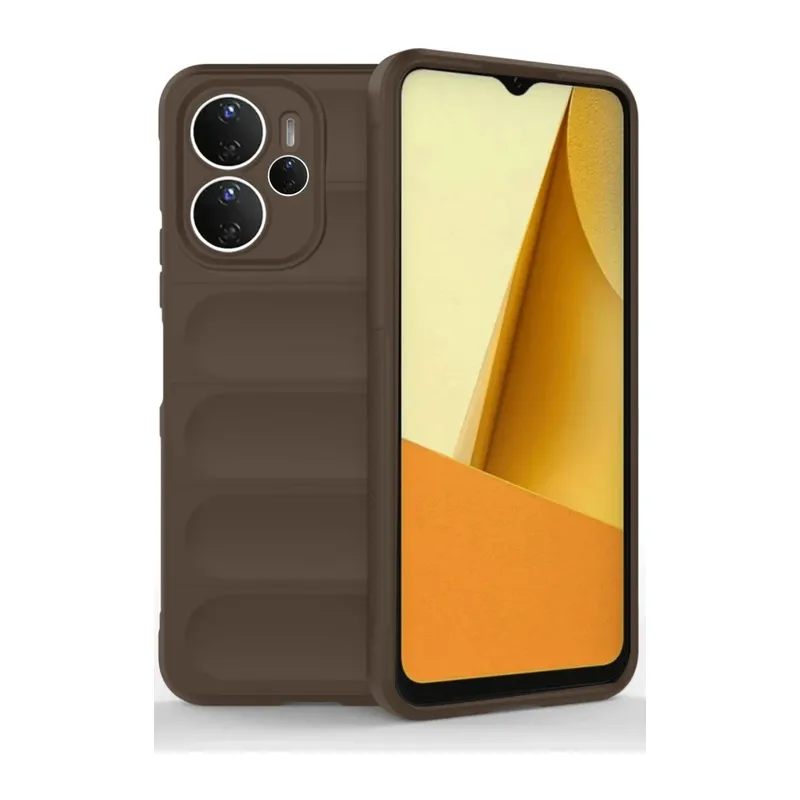 Xiaomi Redmi Note 14 4G Kılıf Optimum Silikon - Kahverengi