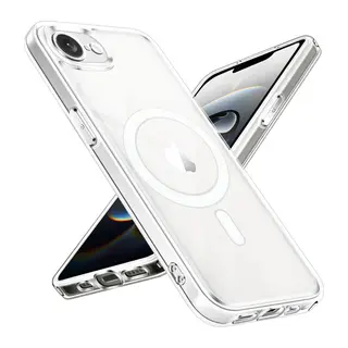 Apple iPhone 16E Kılıf Magneticsafe Şeffaf Silikon - Şeffaf