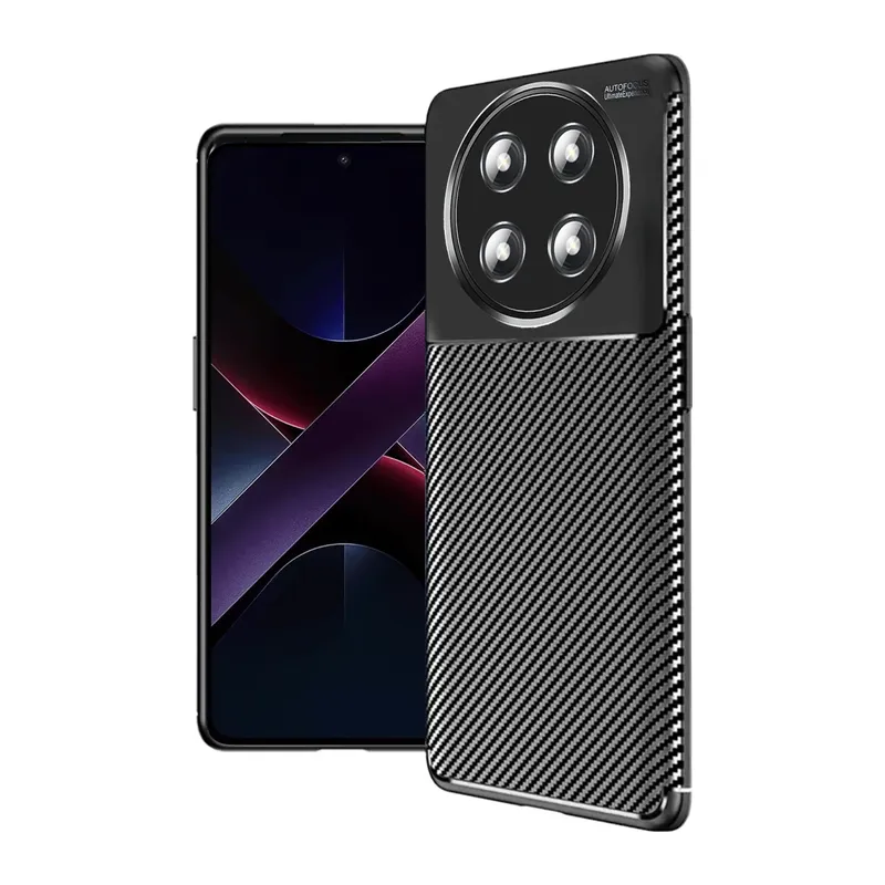Honor Magic 7 Lite Kılıf Auto Focus Karbon Kapak - Siyah