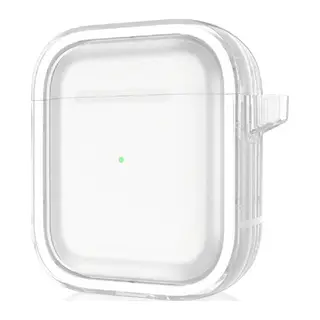 Movenchy Apple Airpods 4 (4.nesil)/Airpods 5 (5.Nesil) Shiny Şeffaf Kılıf - Beyaz