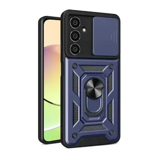 Samsung Galaxy S24 FE Pars Lens Yüzüklü Silikon - Lacivert