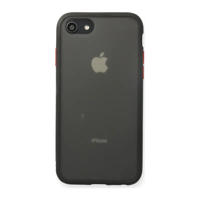 Apple iPhone 7 Kılıf Montreal Silikon Kapak - Siyah