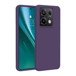 Xiaomi Redmi Note 13 Pro 4G Kılıf First Silikon - Mor
