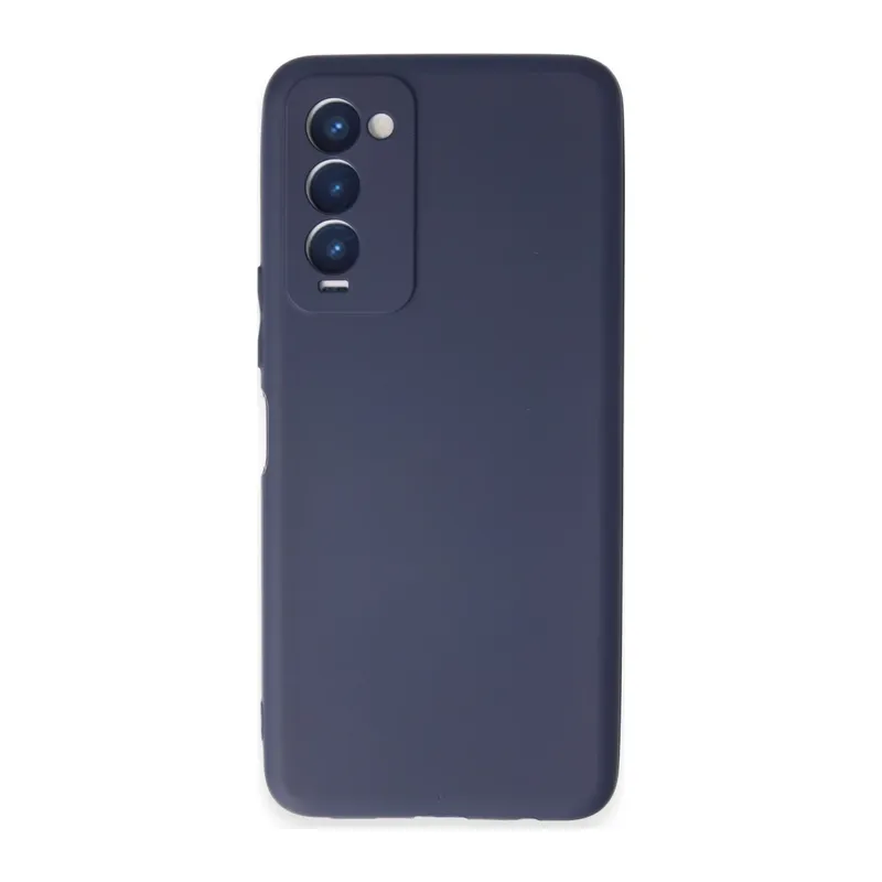 Tecno Camon 18 Kılıf First Silikon - Lacivert
