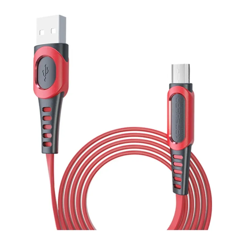 Konfulon DC01 Süper Hızlı Micro USB Kablo 1M 2.4A - Kırmızı