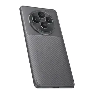 Oppo Reno 11 FS Kılıf Auto Focus Karbon Kapak - Gri