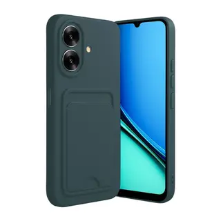 Realme Note 60 Kelvin Kartvizitli Silikon - Koyu Yeşil