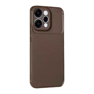 Oppo Reno 15 Auto Focus Karbon Kapak - Kahverengi