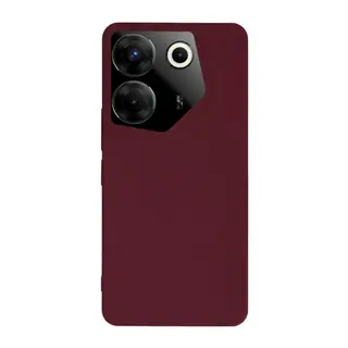 Tecno Camon 20 Pro 5G Kılıf First Silikon - Bordo
