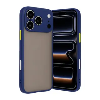 Apple iPhone 17 Pro Max Kılıf Montreal Silikon Kapak - Lacivert